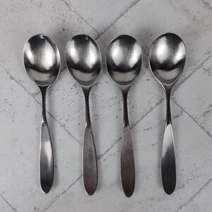 Towle Lauffer MAGNUM 18/8 Stainless Place Oval Soup Spoon 7 3/8" - SET OF 4